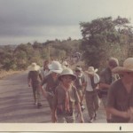 Heading up a steelp hill after which we could see the tip of the Bataan Peninsula and Corregidor.